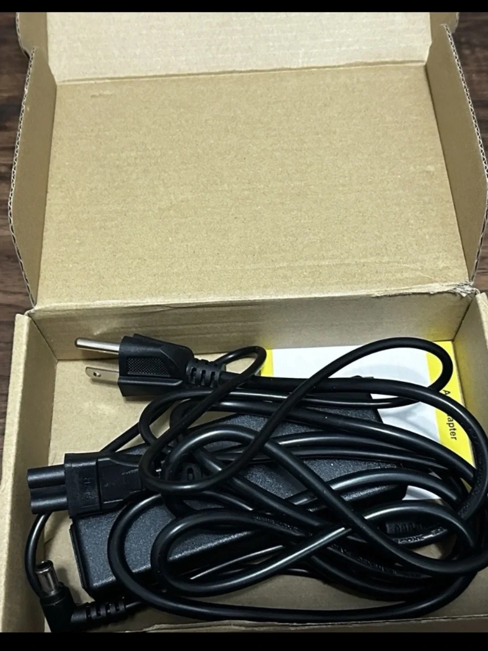 Universal Black Laptop Charger with DC Barrel Connector
